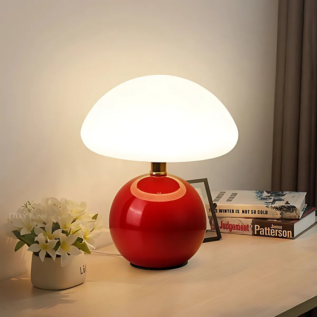 MycoGlow Mushroom LED Table Lamp for Cozy Bedrooms