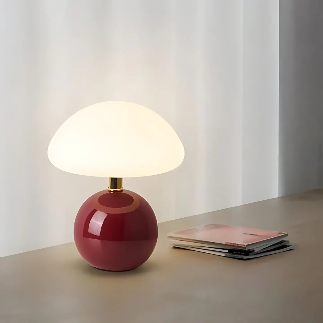 MycoGlow Mushroom LED Table Lamp for Cozy Bedrooms