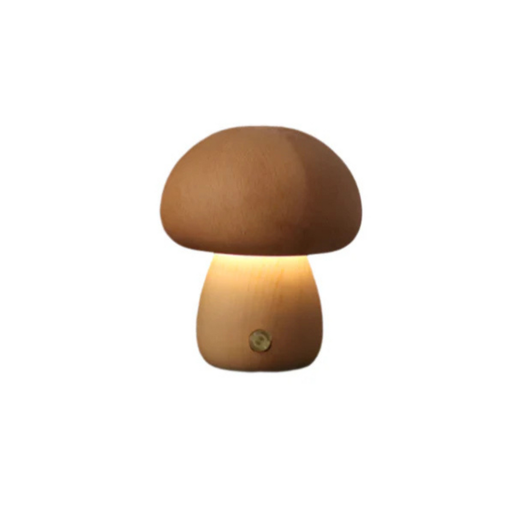 Elmora Wooden Touch Table Lamp Rechargeable With Warm Glow