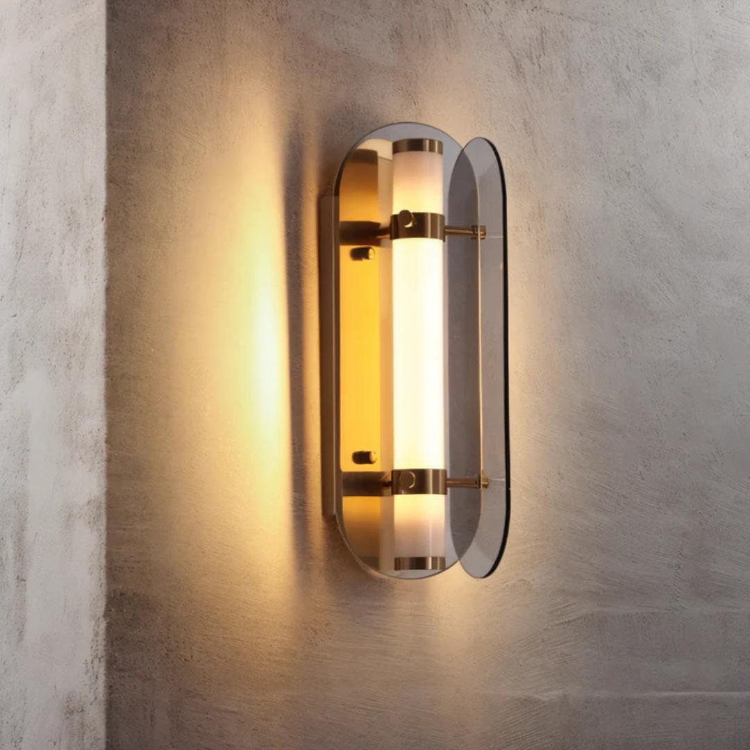 Aurelo Luxury Glass LED Wall Light for Modern Interiors