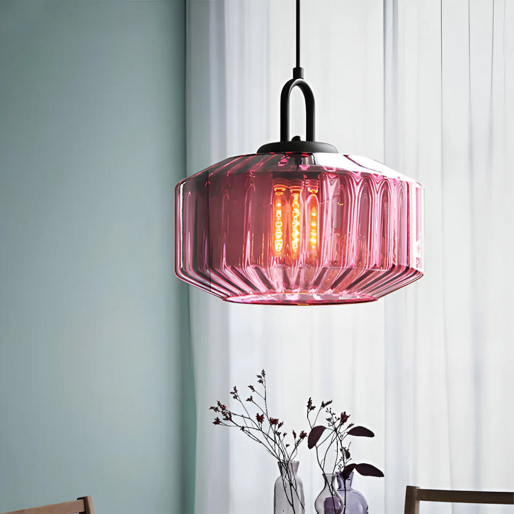 Lunara Vintage Warm Glass Pendant Lamp for Dining Rooms