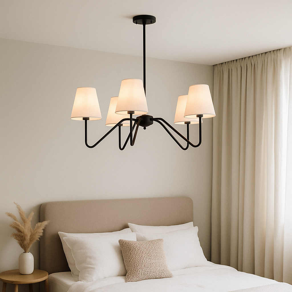 Aurela Silk Pendant Light For Bedroom With Soft Glow
