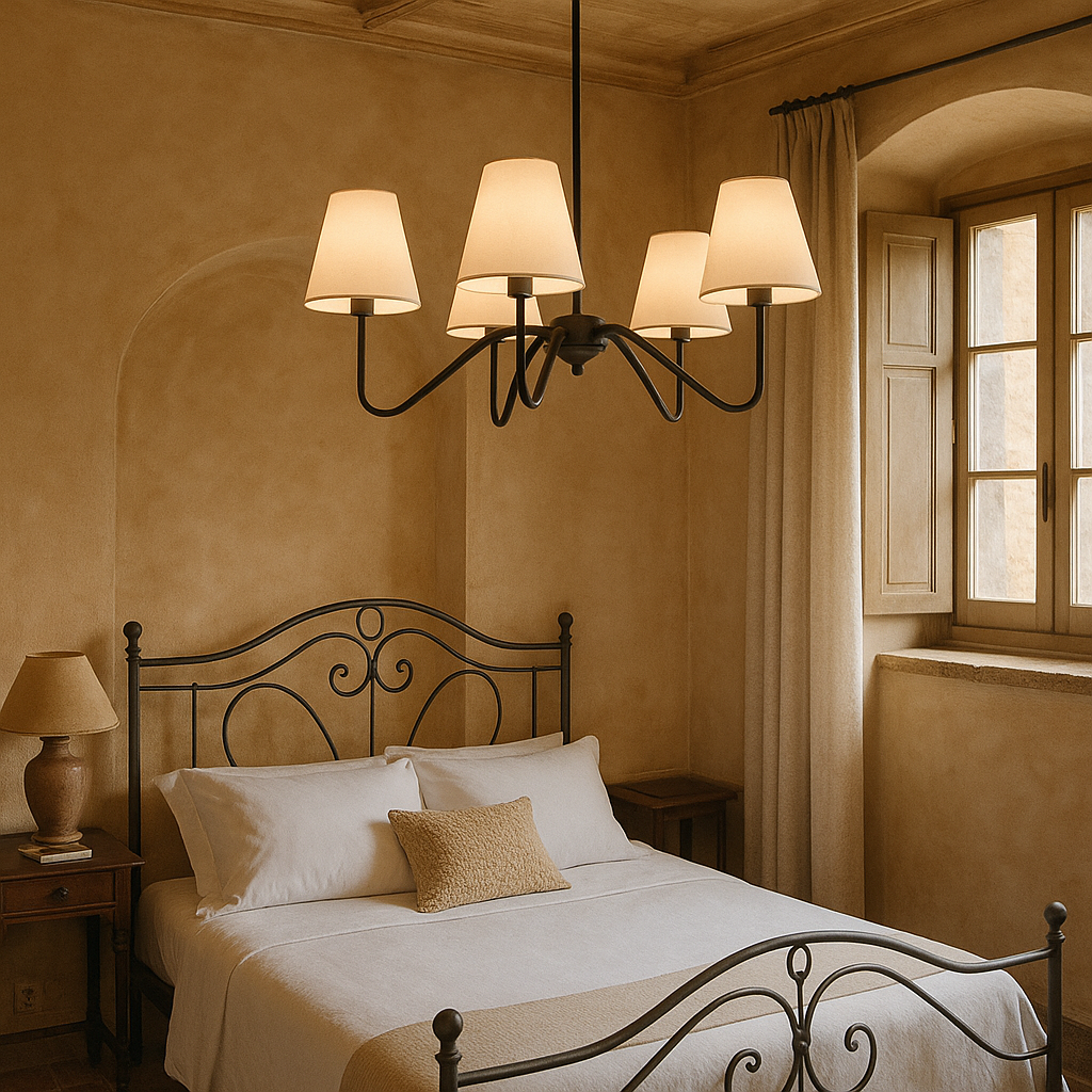 Aurela Silk Pendant Light For Bedroom With Soft Glow