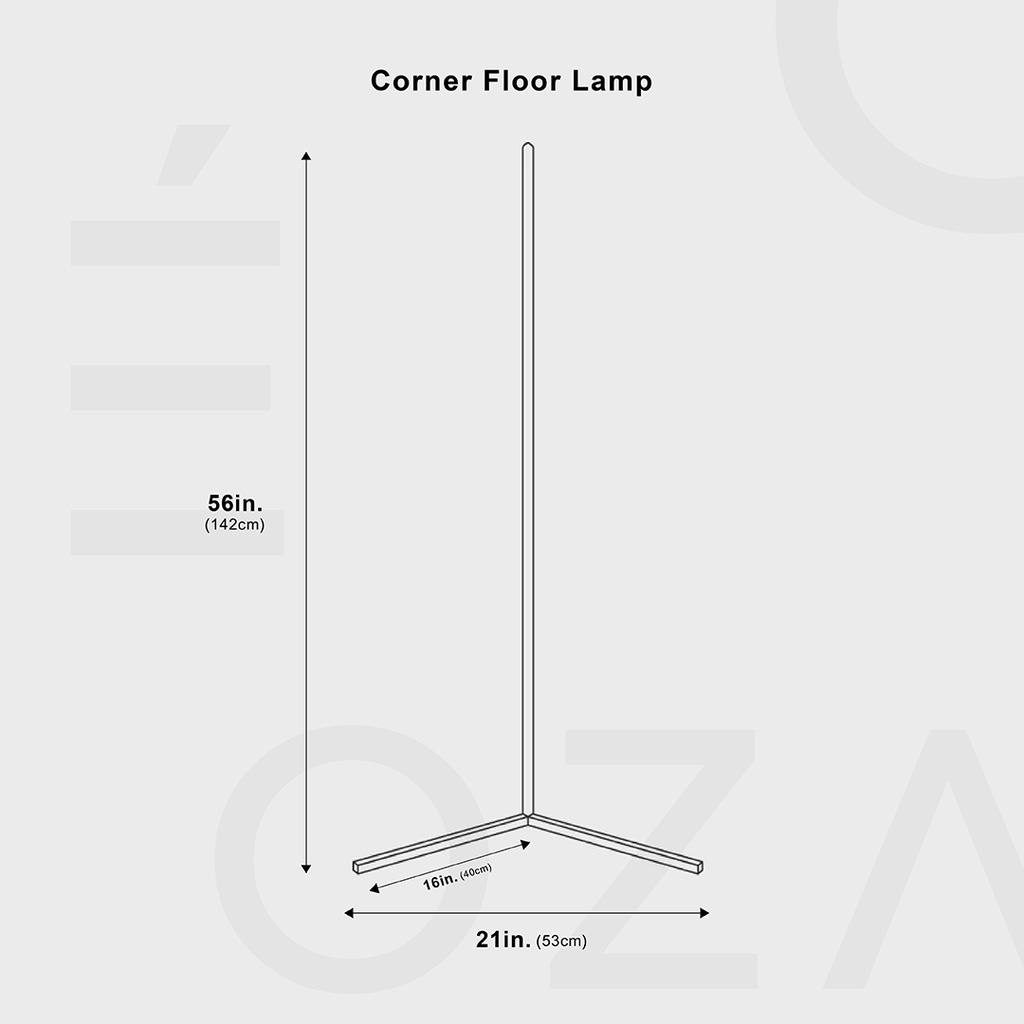LumenNook Corner LED Floor Lamp Dimmable Minimalist Design