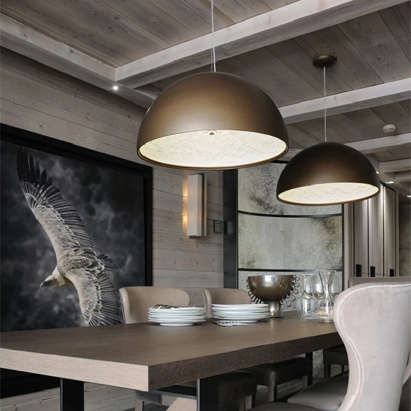 Astraio LED Pendant Light in Italian Resin and Glass