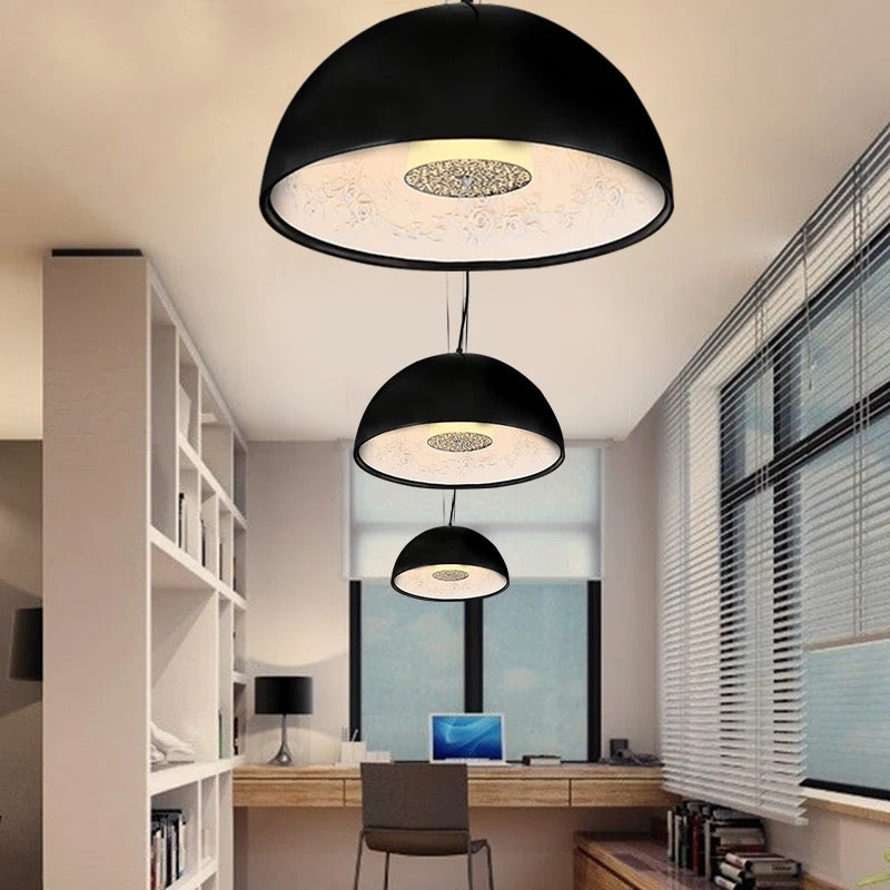 Astraio LED Pendant Light in Italian Resin and Glass