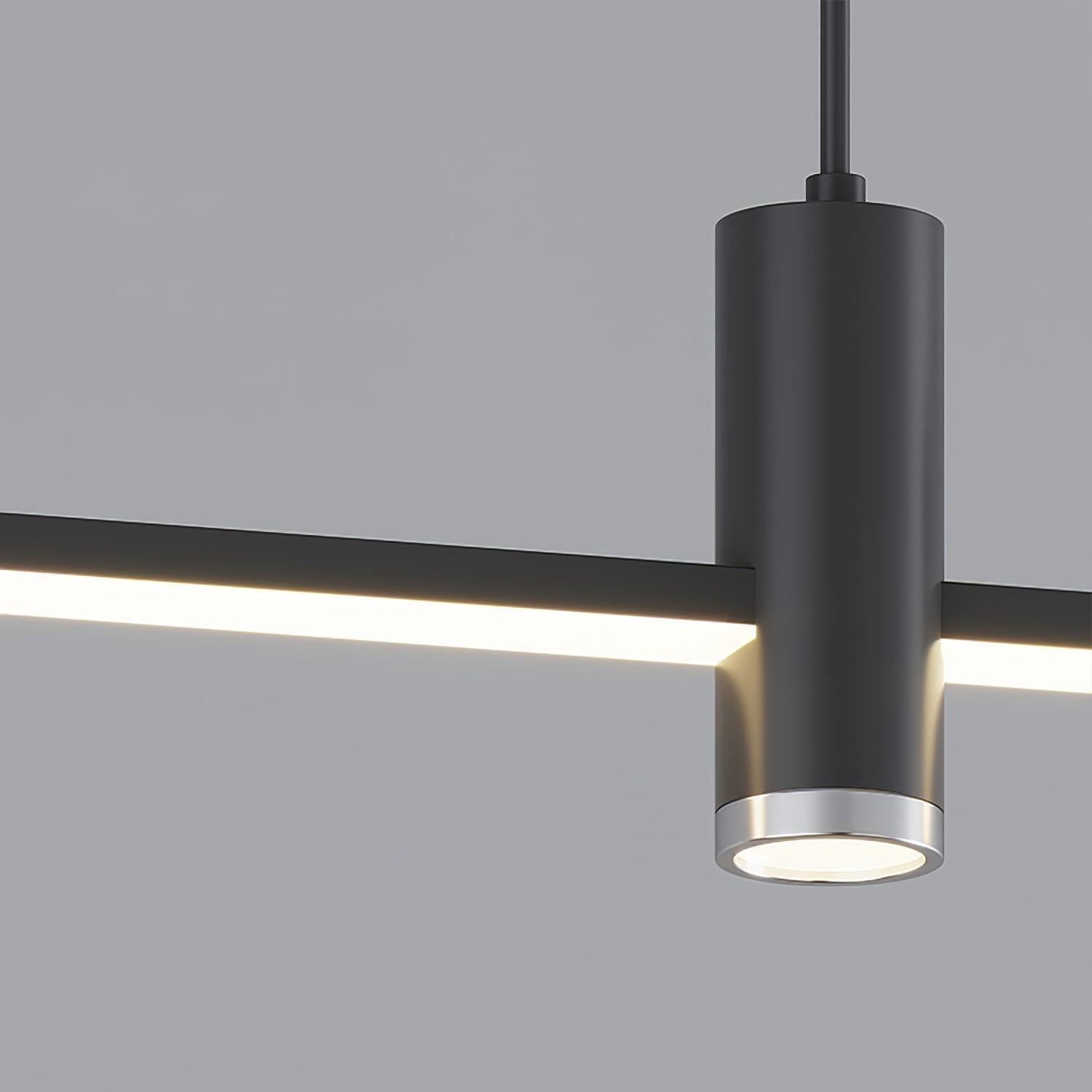 Nexra Minimalist Rectangular Metal LED Pendant Lamp