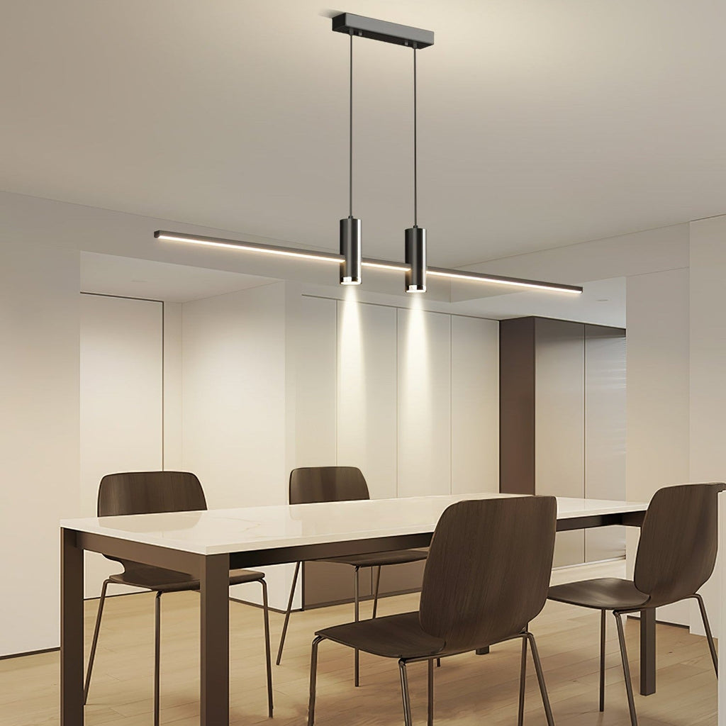 Nexra Minimalist Rectangular Metal LED Pendant Lamp