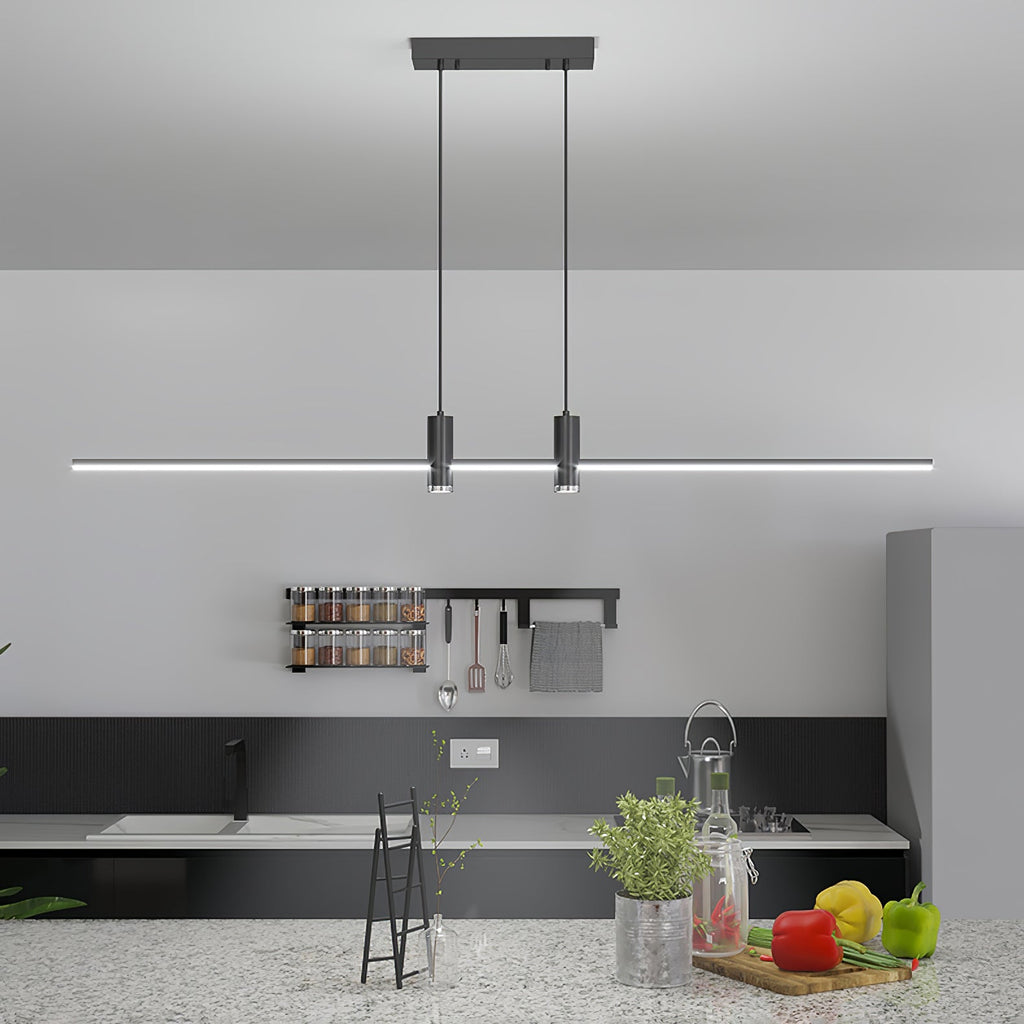 Nexra Minimalist Rectangular Metal LED Pendant Lamp