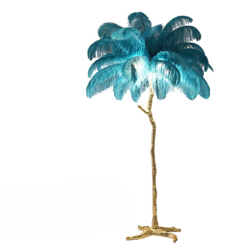 Lyra Feather Floor Lamp for Cozy Living Room Ambience
