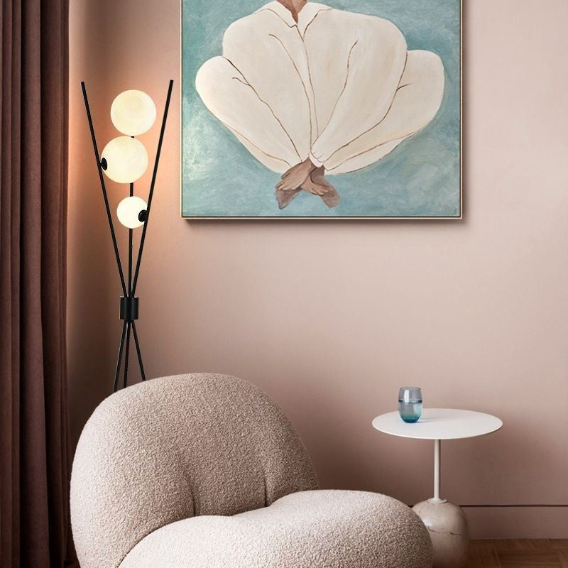 AstraMoon Dual Moon Lamp Floor and Table Light for Modern Living Spaces