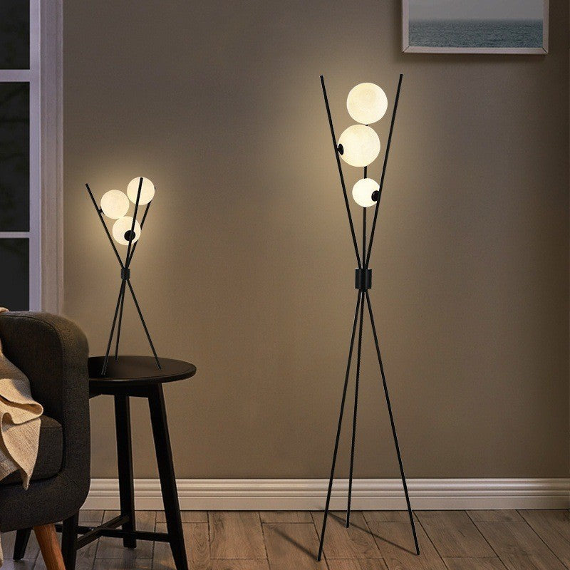 AstraMoon Dual Moon Lamp Floor and Table Light for Modern Living Spaces