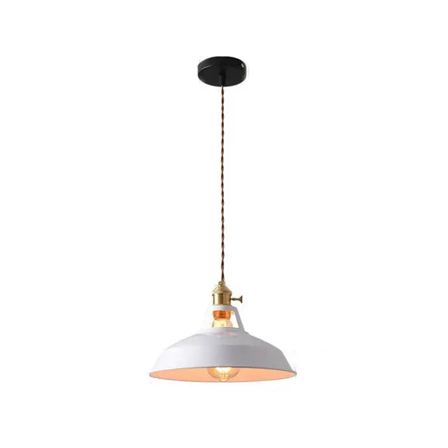 NovaCrest Colorful Retro Pendant Lamp in Seven Vibrant Shades