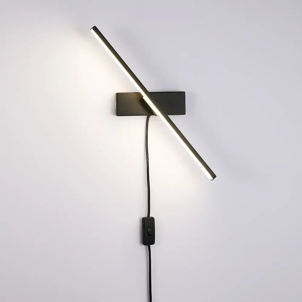 Asteri Nordic LED Wall Lamp With Adjustable Arm Built In Plug