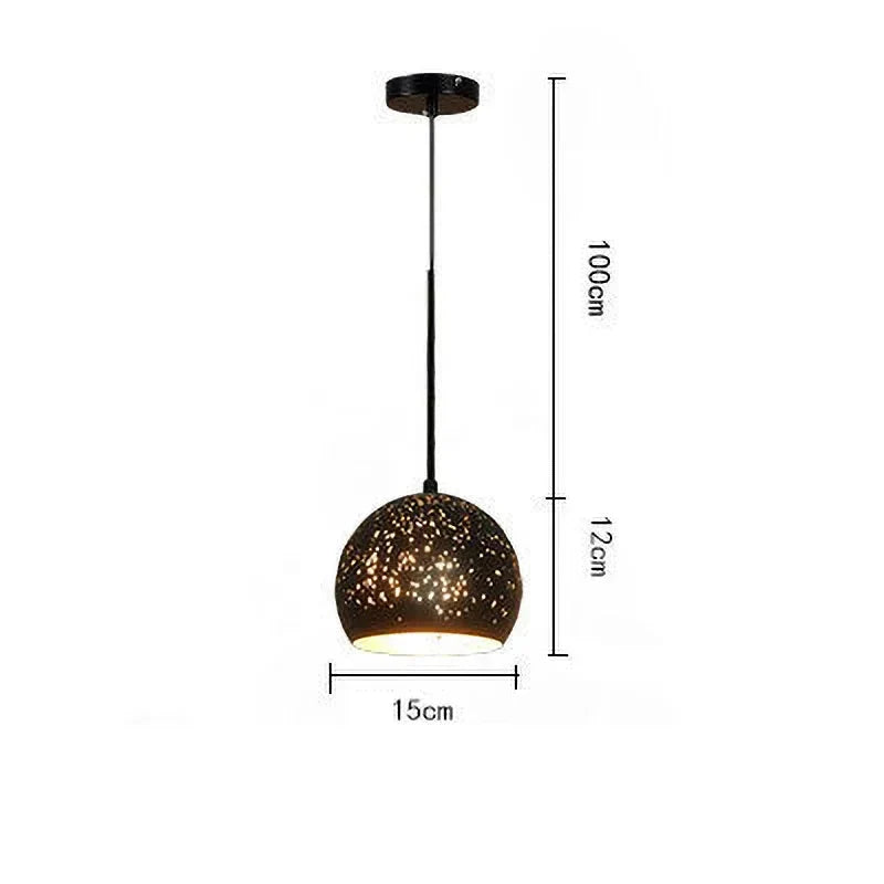 Havren Vintage Iron Pendant Light For Scandinavian Loft