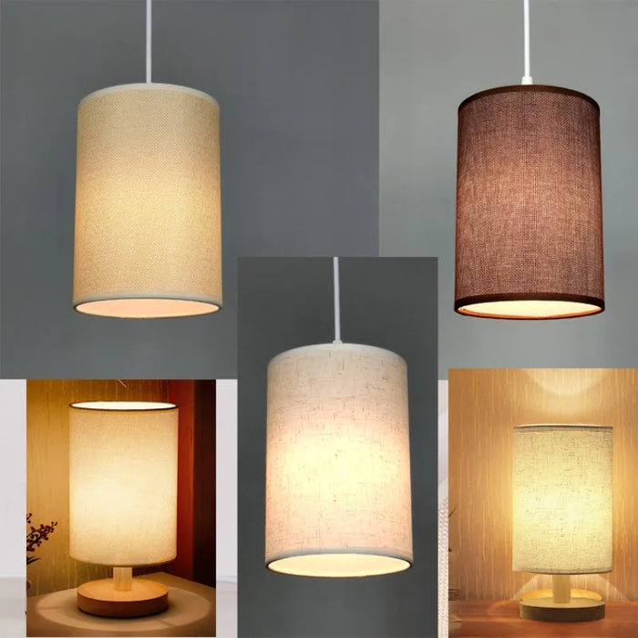 Aera Linen Shade | Straight Linen Lampshade for Homes