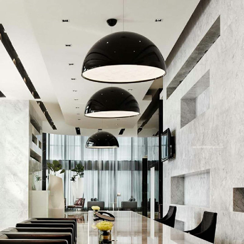 Astraio LED Pendant Light in Italian Resin and Glass