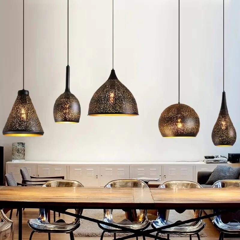 Havren Vintage Iron Pendant Light For Scandinavian Loft