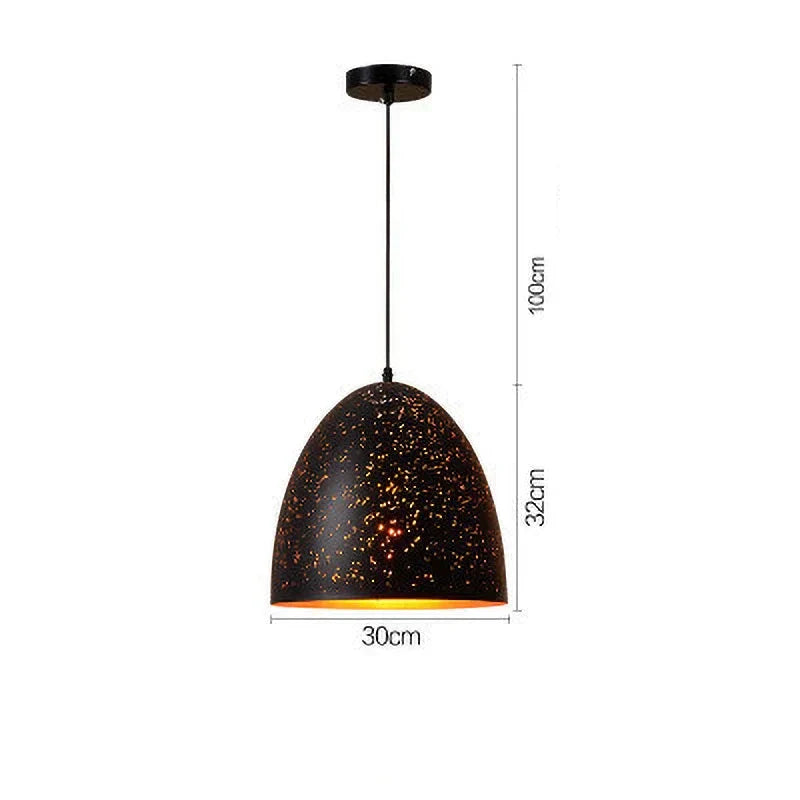 Havren Vintage Iron Pendant Light For Scandinavian Loft