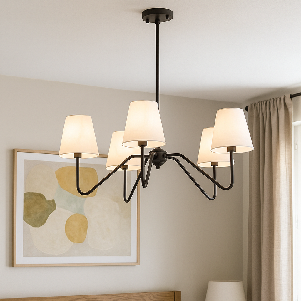 Aurela Silk Pendant Light For Bedroom With Soft Glow