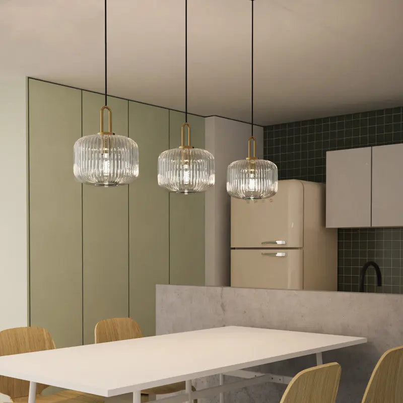 Aurelia Glass Pendant Light for Dining Tables with Warm Glow