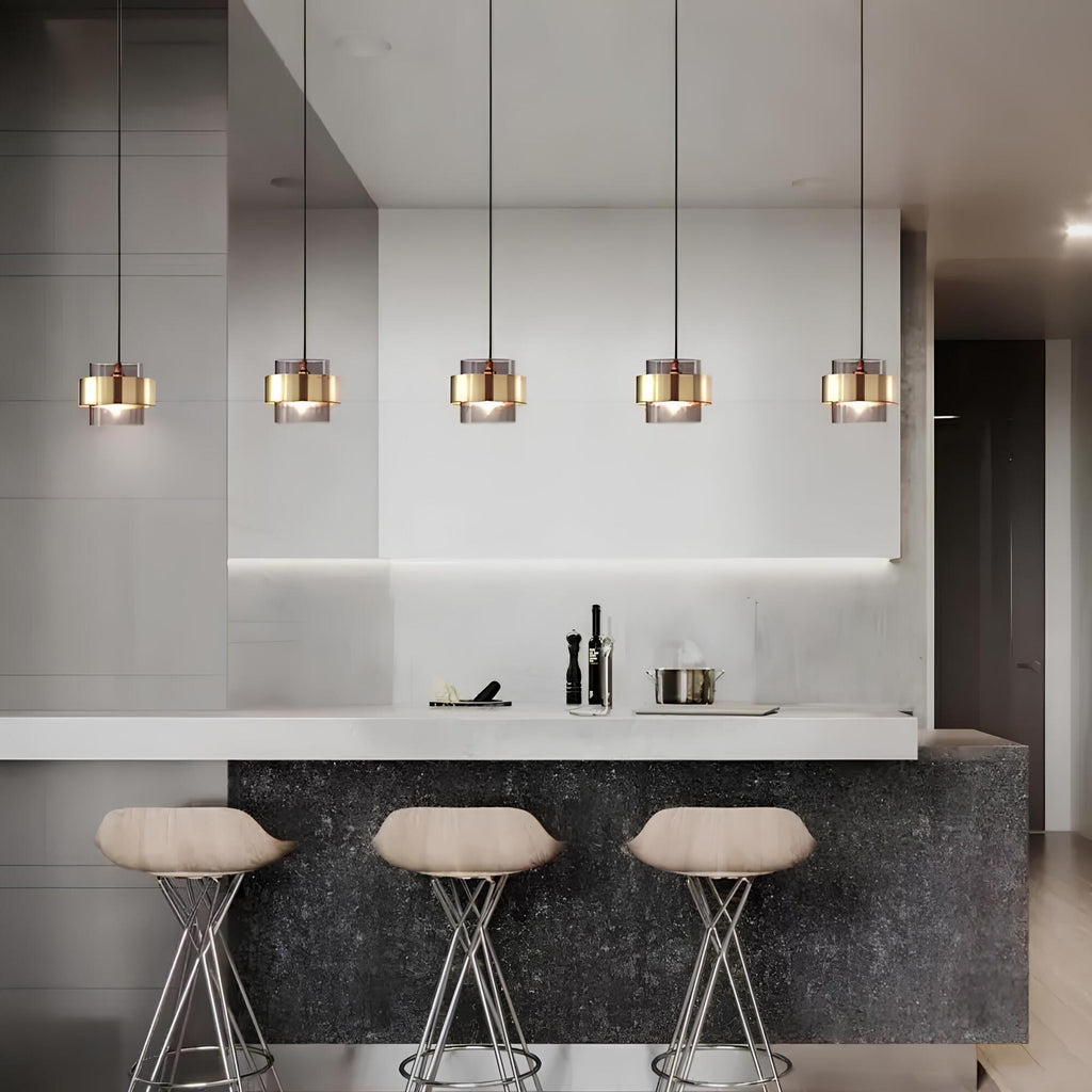 Elara Modern Glass Pendant Light For Dining Rooms Decor
