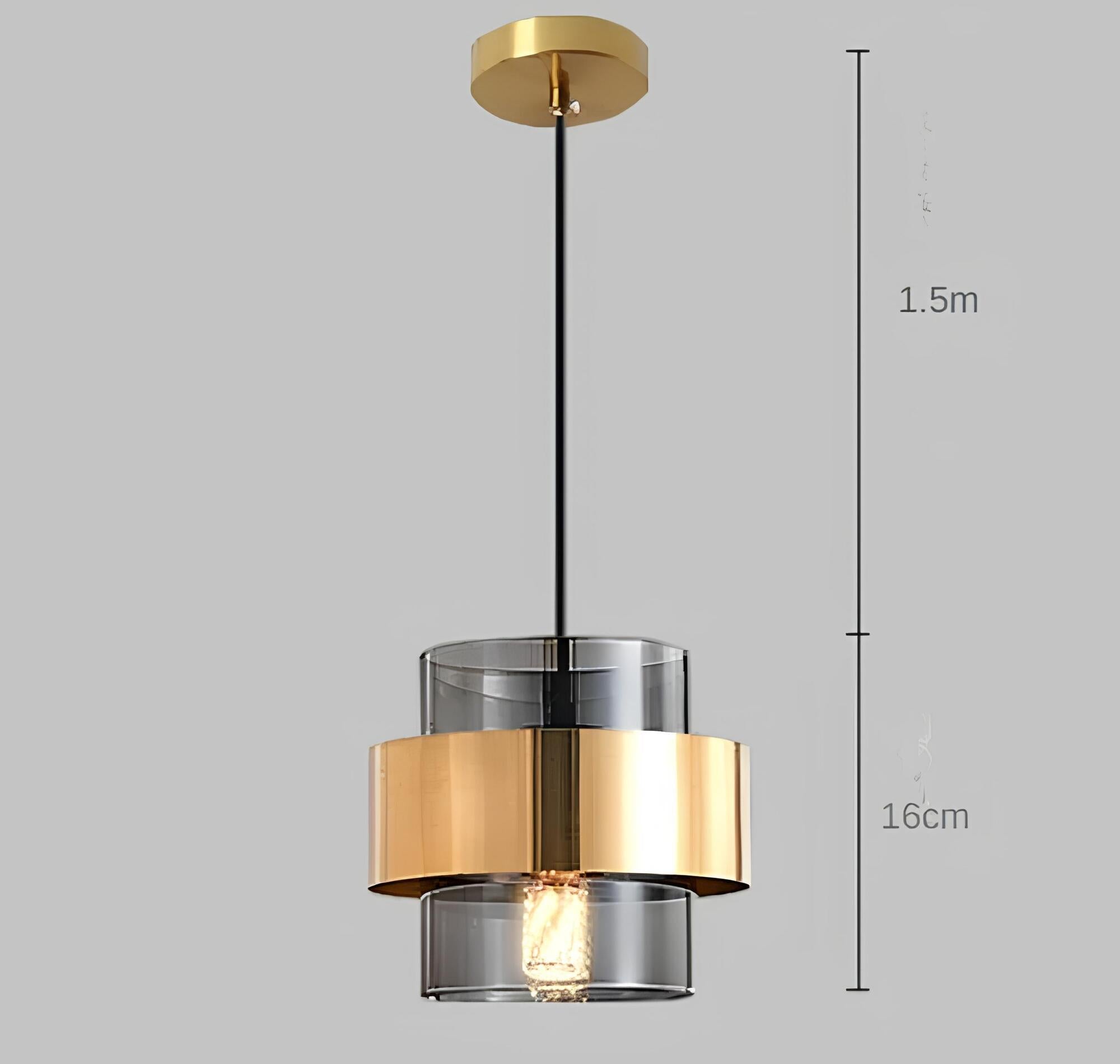 Elara Modern Glass Pendant Light For Dining Rooms Decor