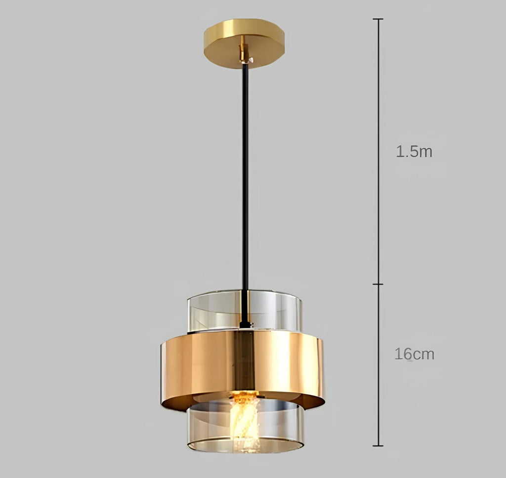 Elara Modern Glass Pendant Light For Dining Rooms Decor