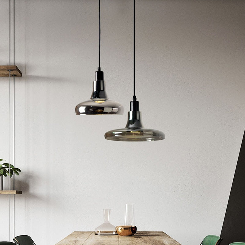 Ardena Glass Oval Pendant Lamp in Nordic Chic Style